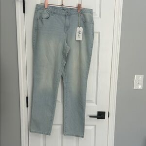 NWT Style & Co. Women's Light wash Straight Leg Jeans